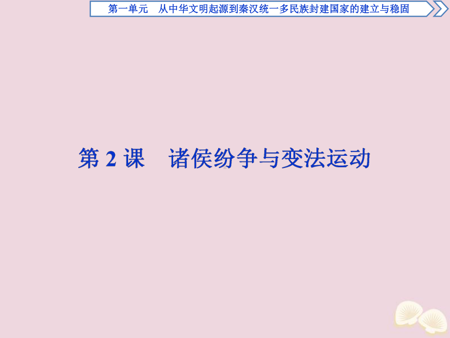 2021-2022学年新教材高中历史第一单元从中华文明起源到秦汉统一多民族封建国家的建立与巩固第2课课件.ppt_第1页