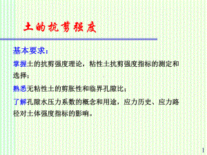 土力学：土的抗剪强度课件.ppt