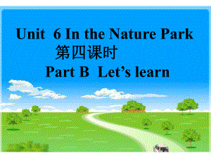 Unit 6 In a nature park 第4课时 省优获奖课件.ppt(课件中不含音视频素材)