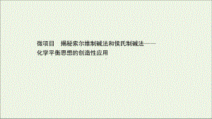 2020-2021学年新教材高中化学第3章物质在水溶液中的行为微项目课件鲁科版必修1.ppt