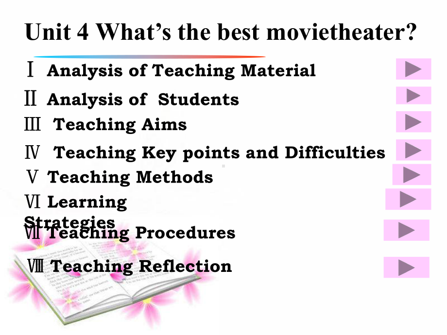 Unit4 What’s the best movie theater Section A最新说课课件(新人教版八年级上).ppt(课件中不含音视频素材)_第1页