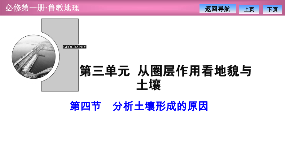 分析土壤形成的原因 -鲁教地理必修一课件.pptx_第1页
