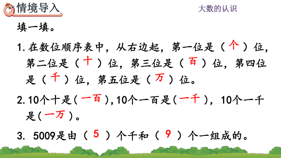 人教版数学四年级上11 亿以内的计数单位及数位顺序表课件.pptx_第2页