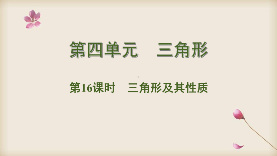 2020中考数学专题复习课件 16三角形及其性质.pptx_第1页