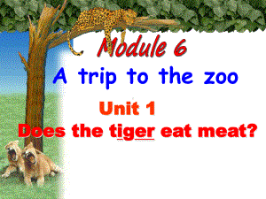 Module 6 A trip to the zooUnit 1 Does it eat meat课件1 (外研版七年级上册).ppt(课件中不含音视频素材)