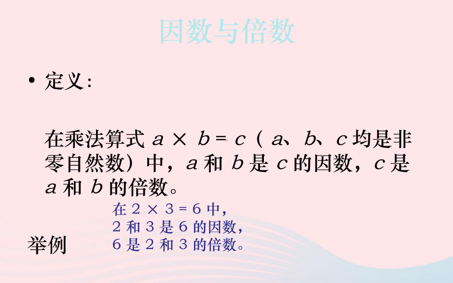 2020春五年级数学下册三因数与倍数因数与倍数复习课件苏教版.pptx_第2页