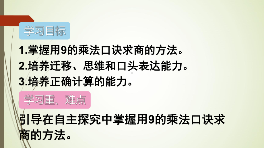 二年级数学下册用9的乘法口诀求商课件.ppt_第2页