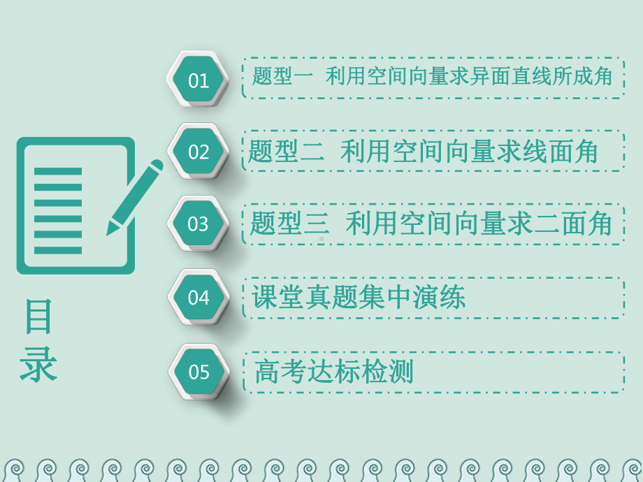 全国通用版版高考数学一轮复习第十二单元空间向量高考研究课一空间角3类型线线角线面角二面角课件理.ppt_第3页