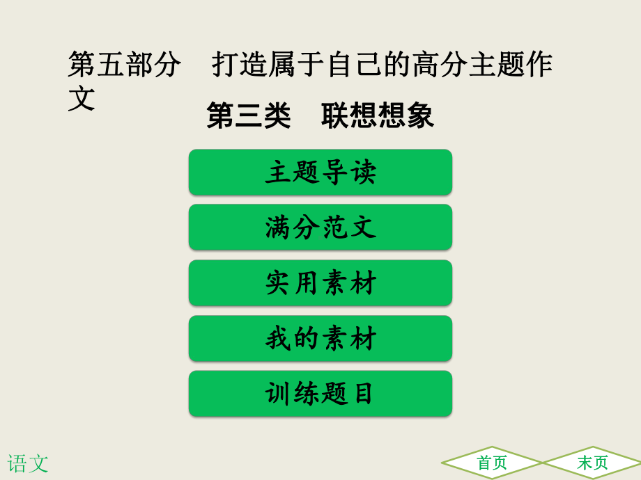 中考满分作文必备第三类 联想想象课件.ppt_第1页