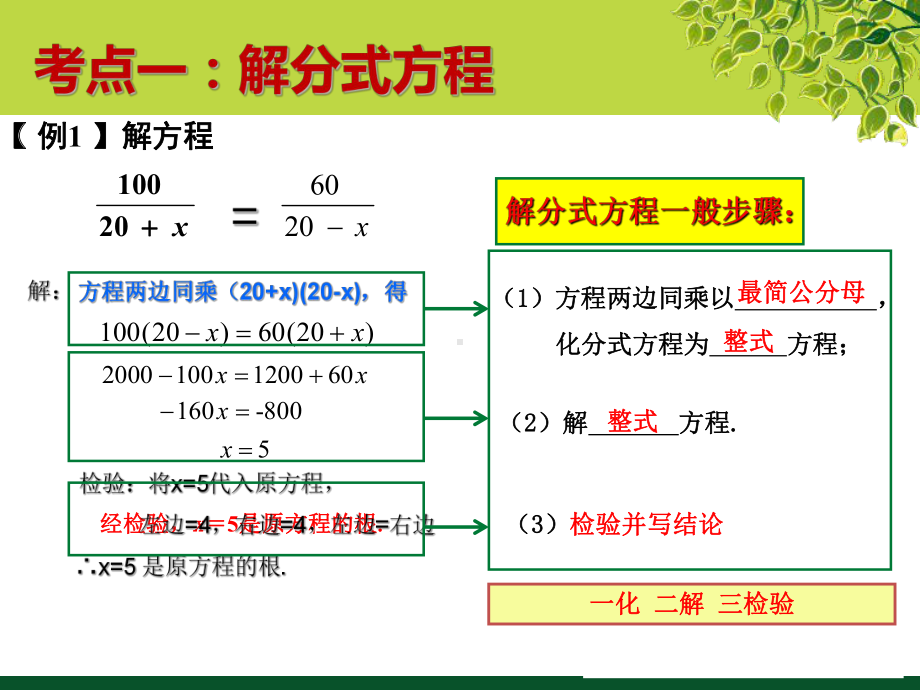 北师大版八年级下册第五章54分式方程课件.ppt_第3页