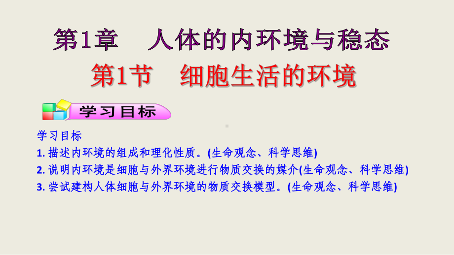 人教版新教材《细胞生活的环境》优质课件1.pptx(课件中无音视频)_第2页