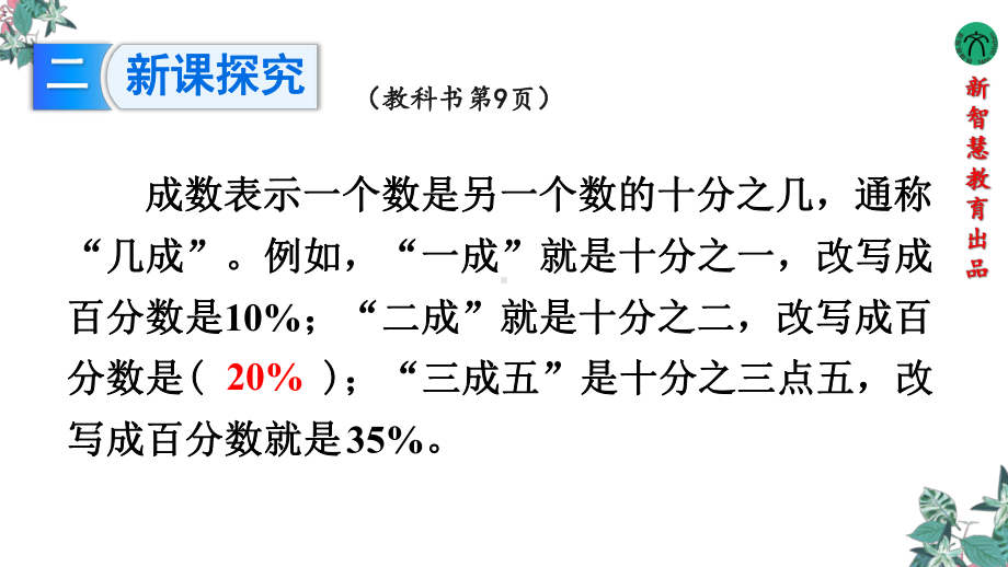 六年级下册数学课件 2 百分数 第2课时 成数 人教版.pptx_第3页