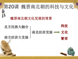 人教统编版七年级上册历史 第二十课 魏晋南北朝的科技与文化课件.pptx