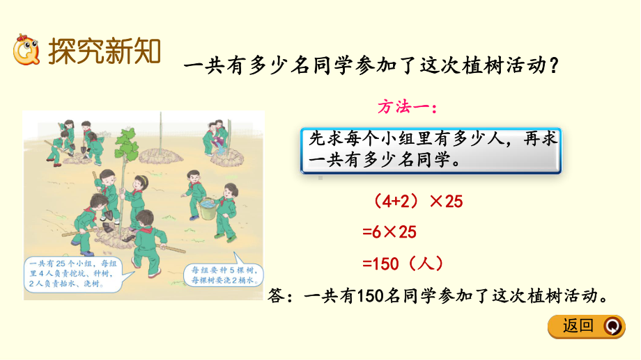 人教版四下数学课件 乘法分配律.pptx_第3页