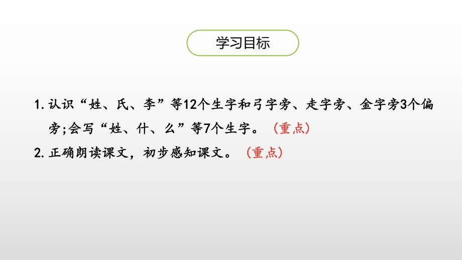 [部编人教版]一年级下册语文《姓氏歌》第一课时课件.pptx_第3页