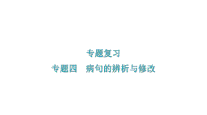 专题四病句的辨析与修改 习题课件—七年级语文上册 部编版课件.ppt