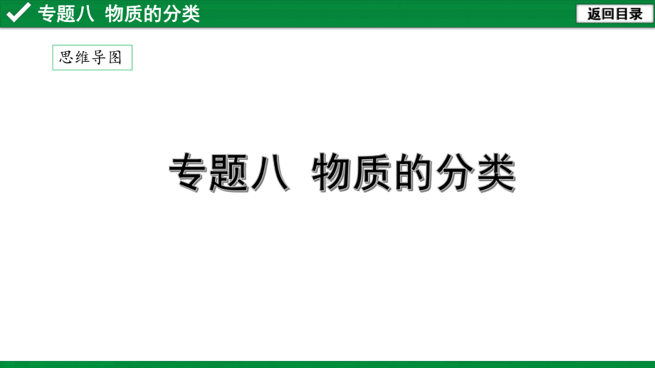 中考复习专题八 物质的分类课件.pptx_第1页