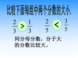 2020年苏教版五年级下册数学12《分数的大小比较》课件.ppt