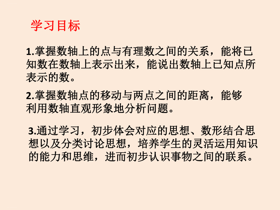 人教版数学七年级上专题课件：数轴上点的移动和距离问题.pptx_第2页