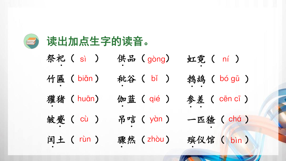 人教版统编教材六年级语文上册第八单元(复习课件).pptx_第3页