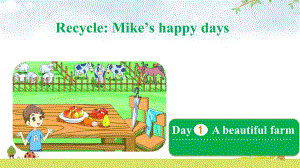 六年级下册英语课件 Recycle Day 1 A beautiful farm 人教PEP版.pptx（纯ppt,无音视频）