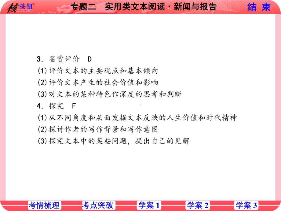 2020高考高三语文总复习课件专题二实用类文本阅读新闻与报告.ppt_第2页