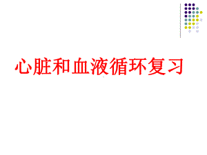 2020年生物中考一轮复习课件：心脏和血液循环专题复习.pptx