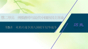 2021版新高考选考历史(人教版专题史)一轮复习课件：第5讲 从鸦片战争到八国联军侵华战争.ppt