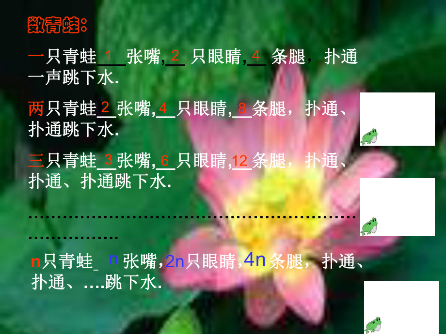 31 字母表示数课件9(北师大版七年级上).ppt_第2页