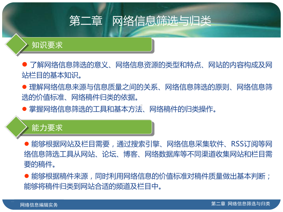 《网络信息编辑实务》(3版)第二章网络信息筛选与归类课件.pptx_第2页