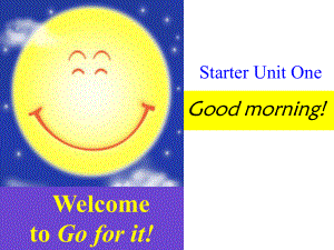 Starter Unit1 Good morning!Period 1新学期教学课件 七年级上.ppt(课件中不含音视频素材)