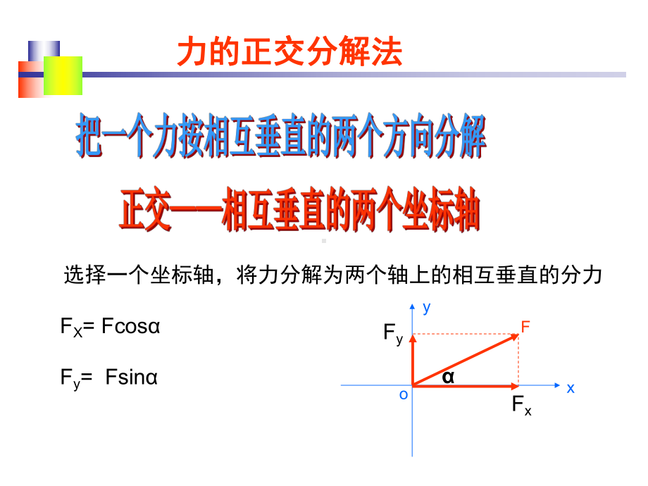 人教版高中物理必修第一册物理必精通的正交分解法课件.ppt_第1页