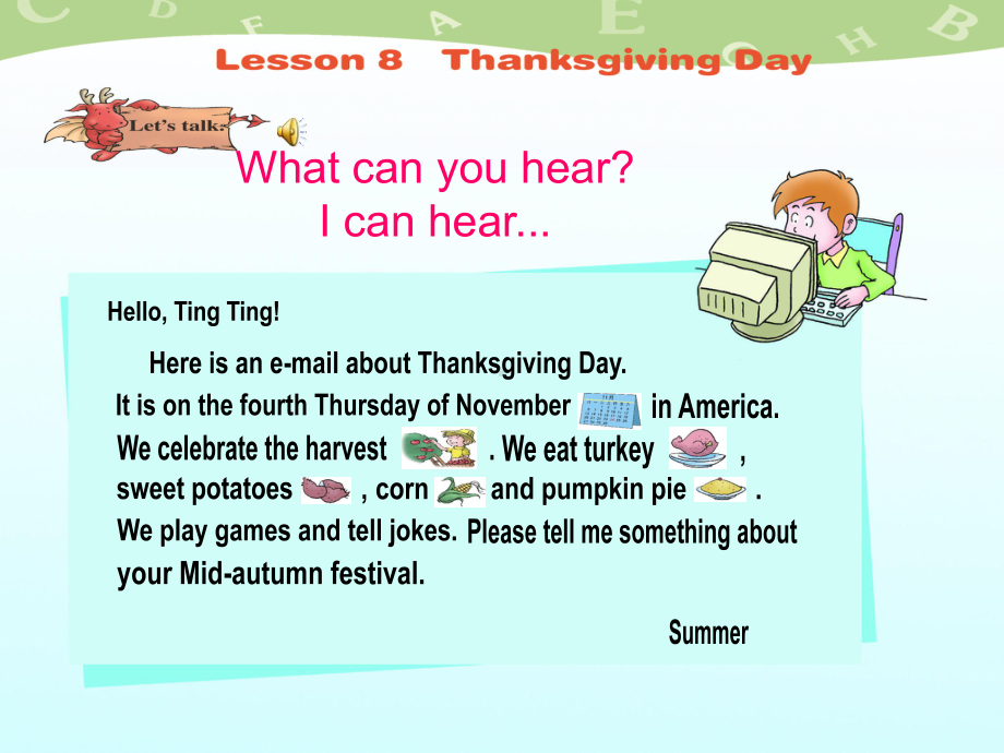 六年级英语上册(川教版)《Lesson 8 Thanksgiving Day》课件.ppt-(纯ppt课件,无音视频素材)_第3页