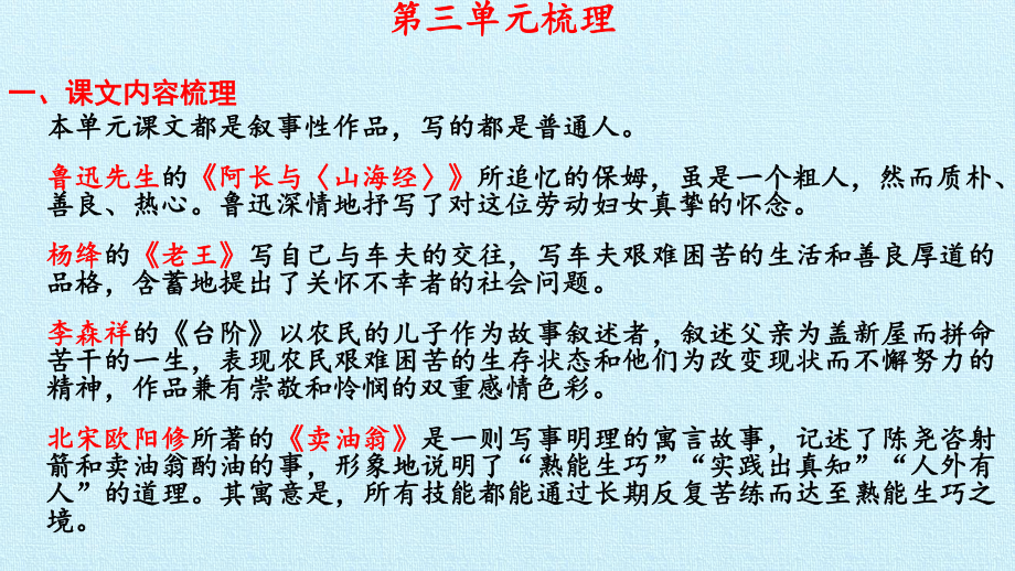 （2020年）部编版七年级下册语文《第三单元 复习》优质公开课件.pptx_第2页