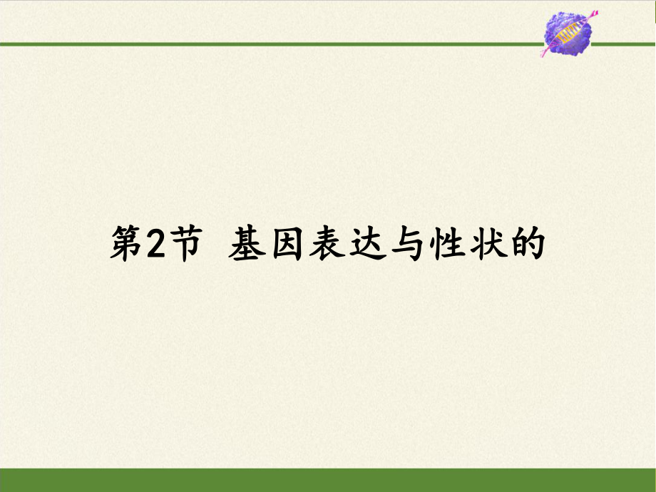 （人教版）高中生物基因表达与性状的关系专家课件1.pptx_第1页