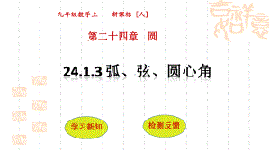 初中九年级数学 2413 弧、弦、圆心角课件.ppt