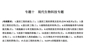 2020届 二轮复习 现代生物科技专题 课件 67 张(全国通用).ppt