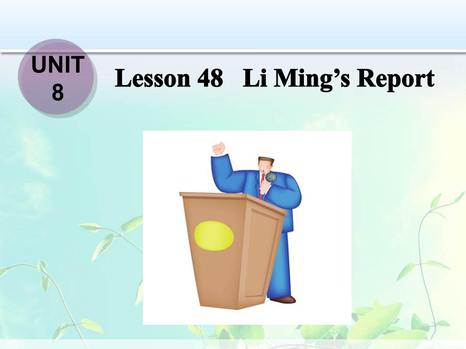 冀教版八年级英语上册Unit 8 Lesson 48课件.ppt-(纯ppt课件,无音视频素材)_第2页