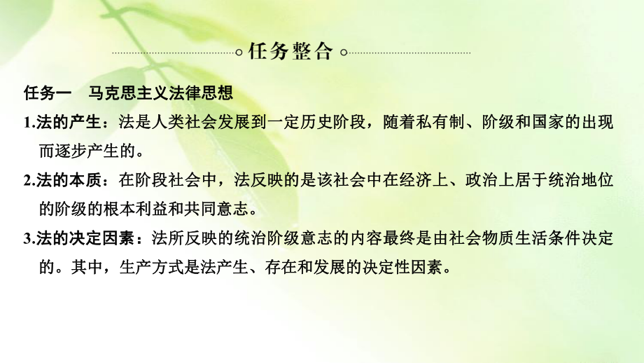 2020年春高中政治统编版必修三政治与法治课件：第三单元 单元复习案(三) 全面依法治国.ppt_第3页