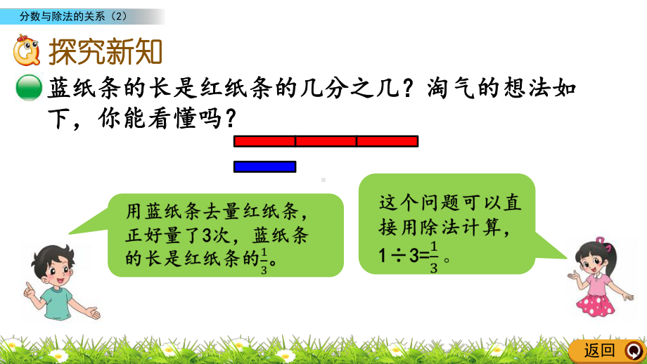 55 分数与除法的关系(北师大版数学五年级上册优秀课件).pptx_第3页