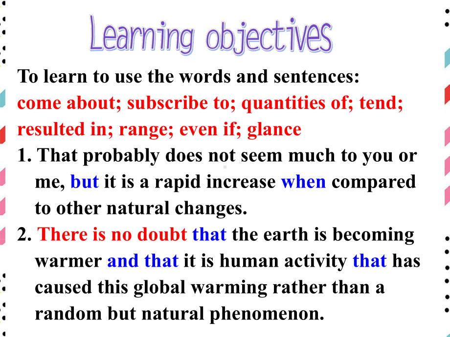 人教版高二英语选修六Unit 4 Global warming Language points课件.ppt(课件中不含音视频素材)_第3页