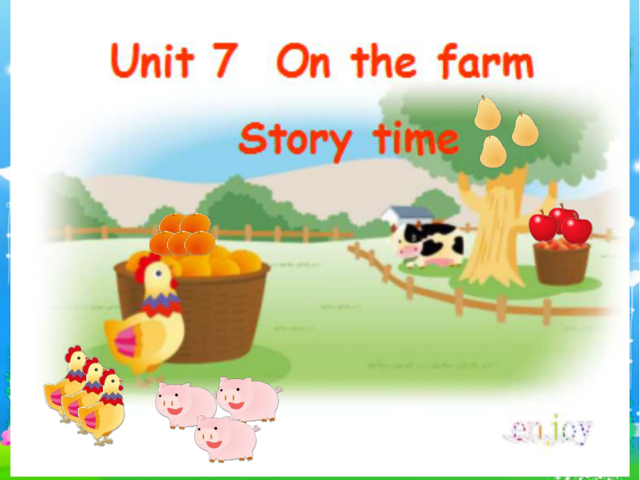 三年级下册英语课件 Unit7 On the farm ｜译林版.ppt(课件中不含音视频素材)_第1页