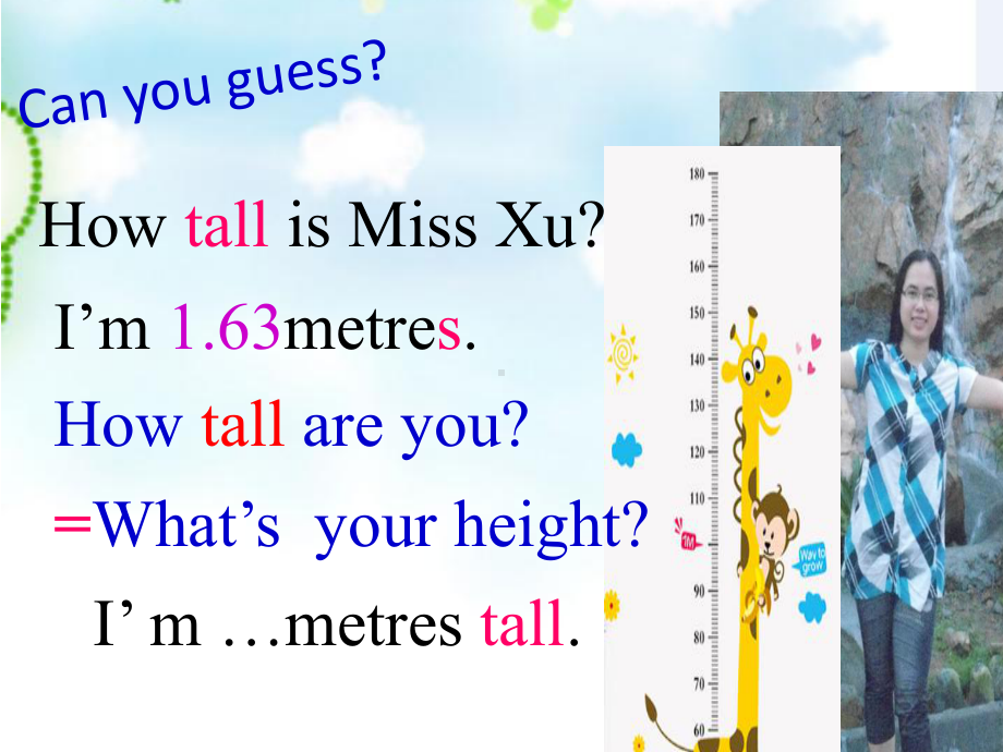 Pep人教版六年级下册英语Unit1《 How tall are you》Part B Let’s try & Let’s talk课件.pptx(课件中不含音视频素材)_第3页