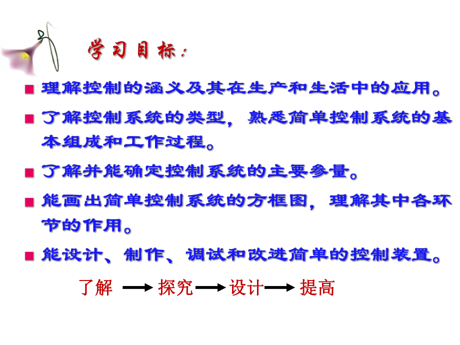 人教版通用技术课件必修二：第四单元 控制与设计.ppt_第3页