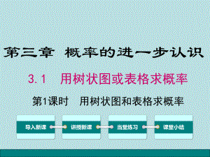 北师大版九年级上册数学311 用树状图或表格求概率课件.ppt