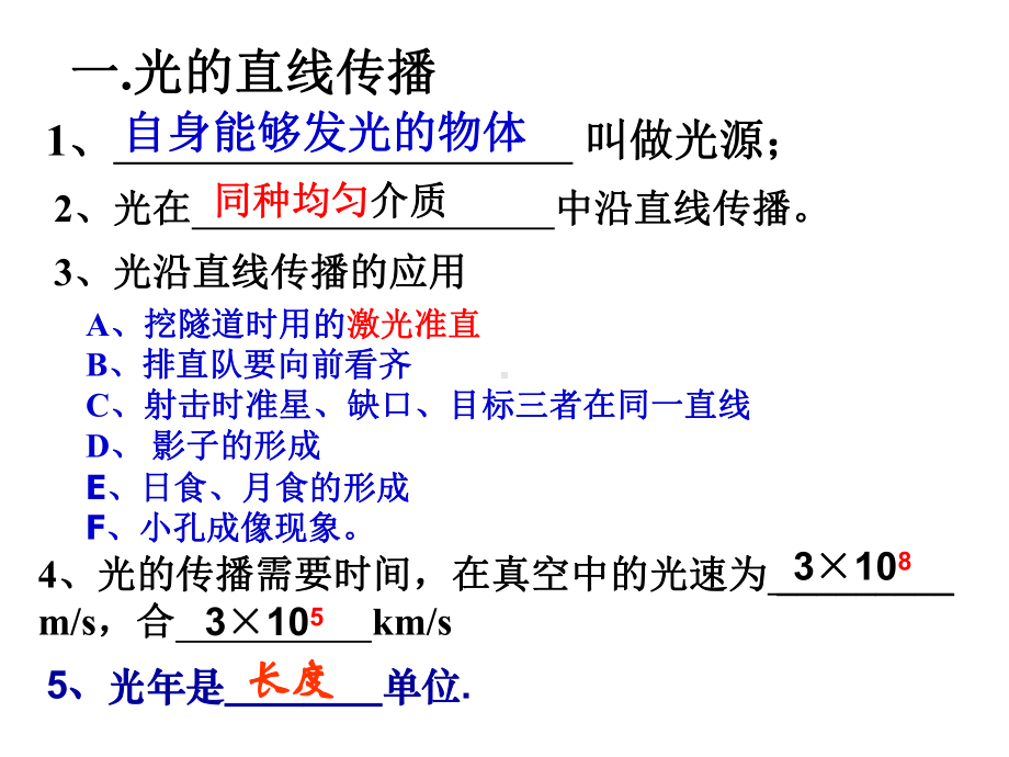 初中八年级物理上册课件 光现象复习.ppt_第2页