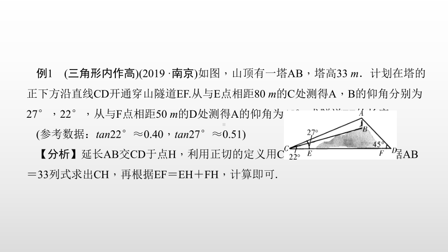 中考数学总复习（题型十一 解直角三角形的实际应用）课件.pptx_第2页