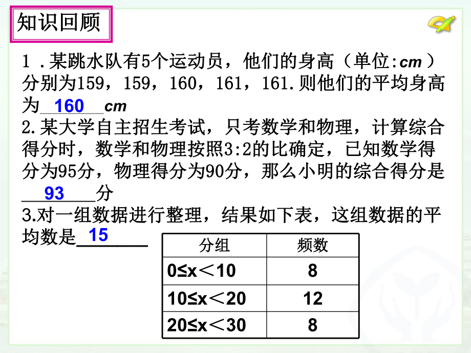 人教版八年级下册数学：用样本的平均数估计总体的平均数课件2.ppt_第1页