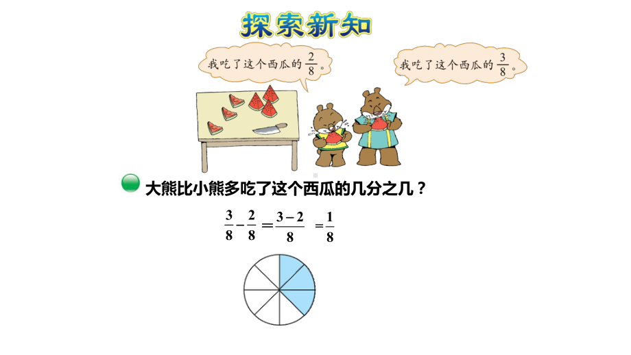 北师大版三年级下册数学 第4课时吃西瓜课件.ppt_第3页