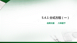 541分式方程(一)课件.ppt